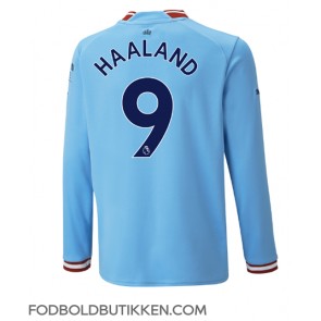 Manchester City Erling Haaland #9 Hjemmebanetrøje 2022-23 Langærmet
